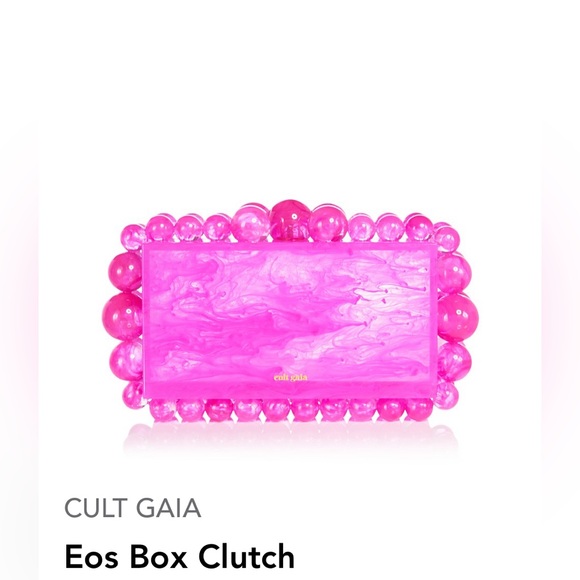cult gaia Handbags - Cult Gaia EOS Box Clutch. Color:Anemone.